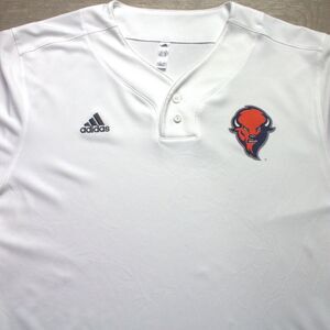 Adidas Bucknell Bisons 2-Button Jersey Men's Baseball White Size 2XL